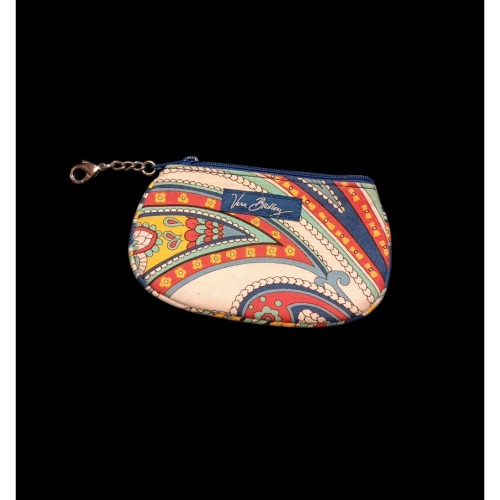 Vera Bradley Clip Zip ID Case MARINA PAISLEY